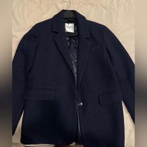 Abercrombie - Tweed Navy Blazer Jacket